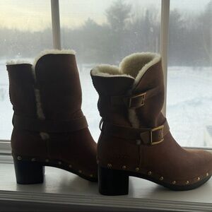 UGG Chestnut Shearling Ankle Boots